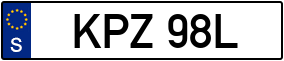 Trailer License Plate